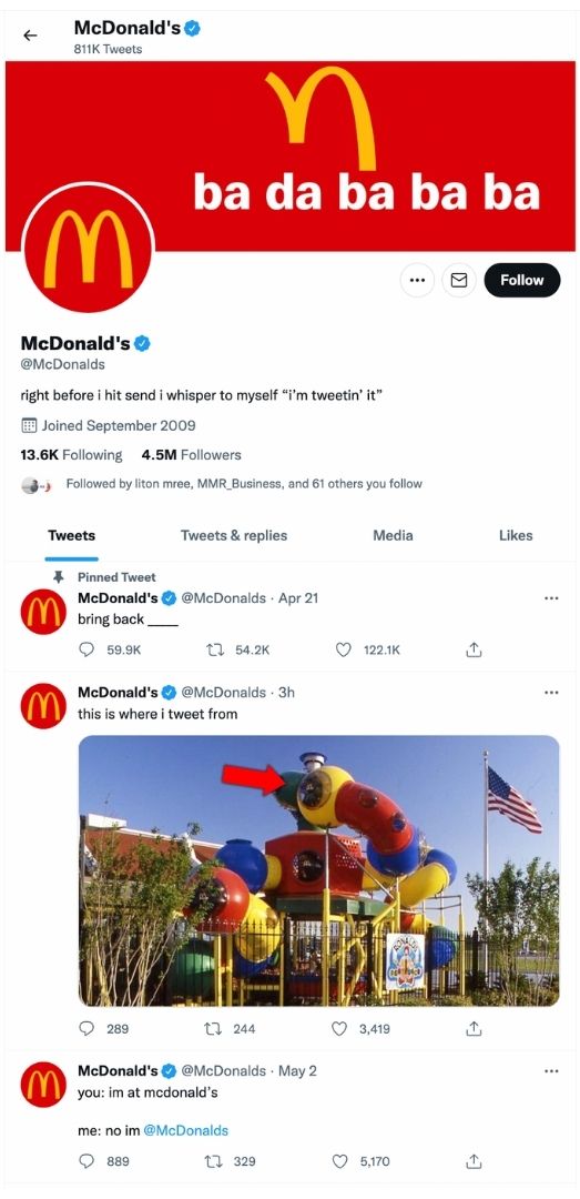McDonald's Twitter Tweets